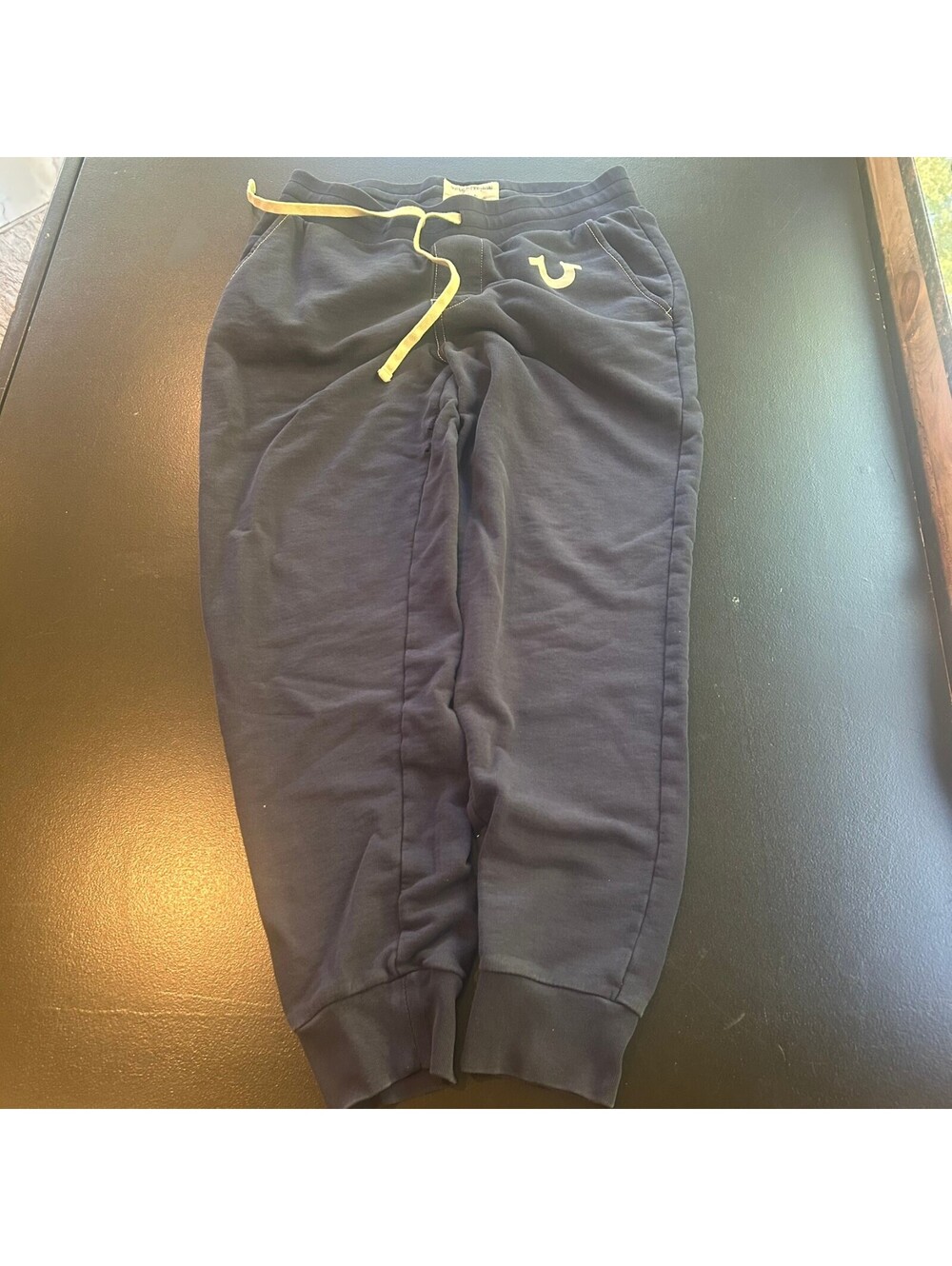 Vintage y2k baggy True Religion navy jogger sweatpants